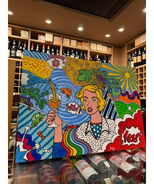 Dipinto Olio su Tela "Yes,...